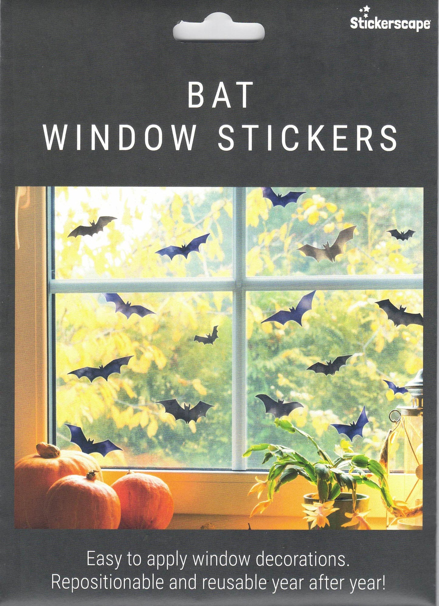 Bat Halloween Window Sticker Set