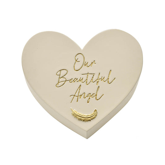 Thoughts of You Memorial Graveside Heart Plaque - Our Angel