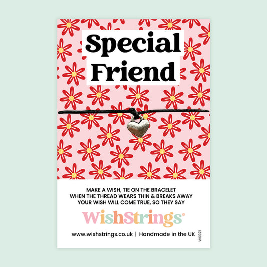 WishStrings ‘Special Friend’ Wish Bracelet | Thoughtful Friendship Gift | Meaningful Wish Bracelet for a Cherished Friend