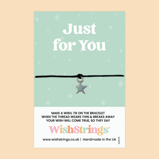 WishStrings ‘Just for You’ Wish Bracelet | Thoughtful Friendship Gift | Meaningful Just Because Bracelet to Show You Care