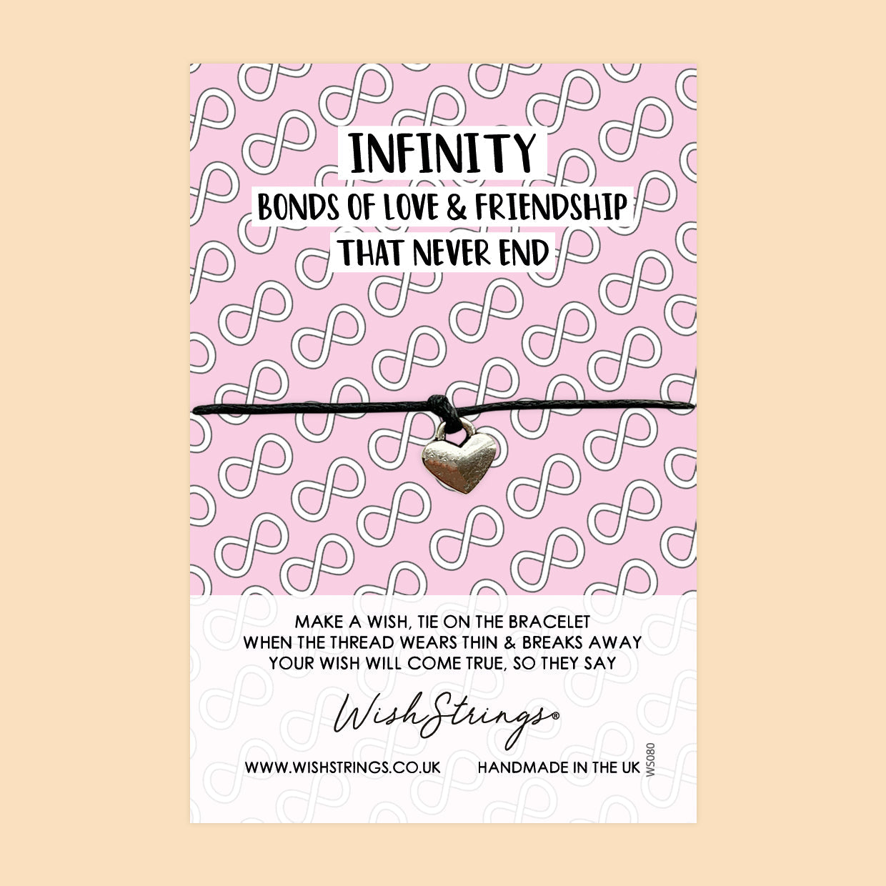 WishStrings ‘Infinity Bonds of Love & Friendship’ Wish Bracelet | Thoughtful Gift for Friends | Meaningful Friendship Bracelet