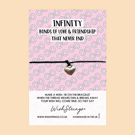 WishStrings ‘Infinity Bonds of Love & Friendship’ Wish Bracelet | Thoughtful Gift for Friends | Meaningful Friendship Bracelet