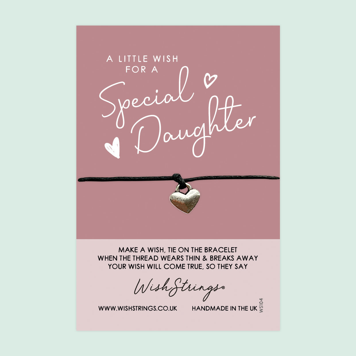 WishStrings ‘Special Daughter’ Wish Bracelet | Thoughtful Gift from Parents | Meaningful Keepsake to Show Love & Appreciation for Your Daughter