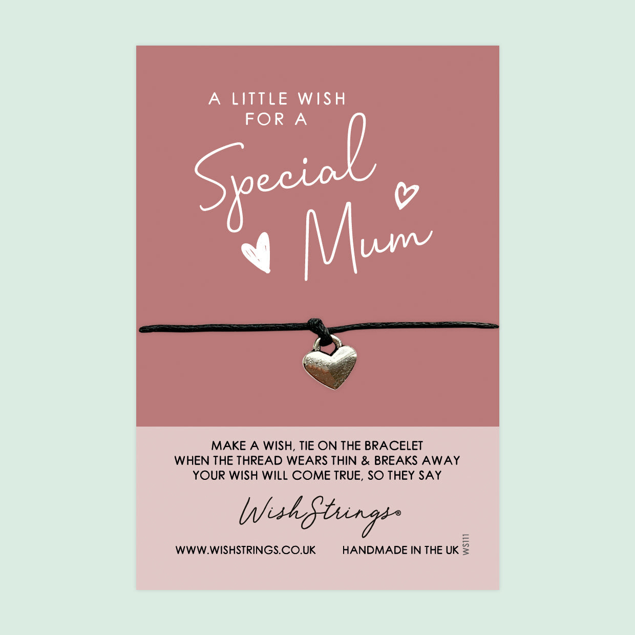 WishStrings ‘Special Mum’ Wish Bracelet | Thoughtful Gift from Kids | Meaningful Keepsake to Show Love & Appreciation for Mum