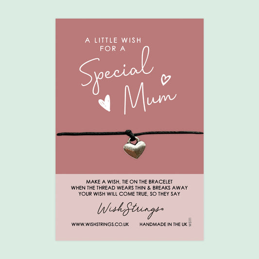 WishStrings ‘Special Mum’ Wish Bracelet | Thoughtful Gift from Kids | Meaningful Keepsake to Show Love & Appreciation for Mum
