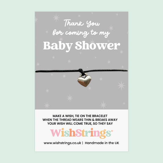 WishStrings ‘Thank You for Coming to My Baby Shower’ Wish Bracelet | Thoughtful Gift for Baby Shower Favour | Meaningful Keepsake