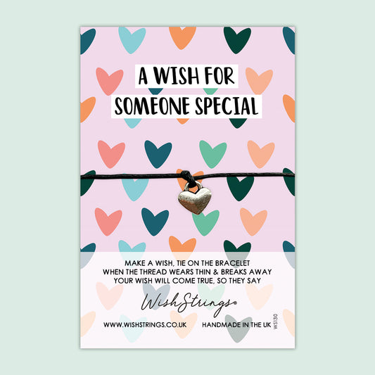WishStrings ‘A Little Wish for Someone Special’ Wish Bracelet | Thoughtful Gift for ‘Just Because’ | Meaningful Keepsake for Loved Ones