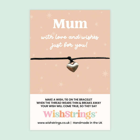 WishStrings ‘Mum’ Wish Bracelet | Thoughtful Gift from Kids | Meaningful Keepsake to Show Love & Appreciation for Mum