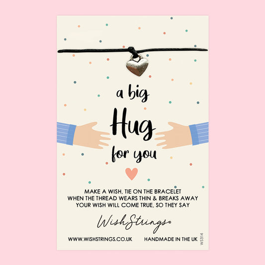 WishStrings ‘A Big Hug’ Wish Bracelet | Thoughtful Gift for Sending Love & Support | Meaningful Keepsake to Show You Care