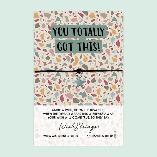 WishStrings ‘You Got This’ Wish Bracelet | Motivational Gift | Meaningful Keepsake for Positivity, Luck & Confidence