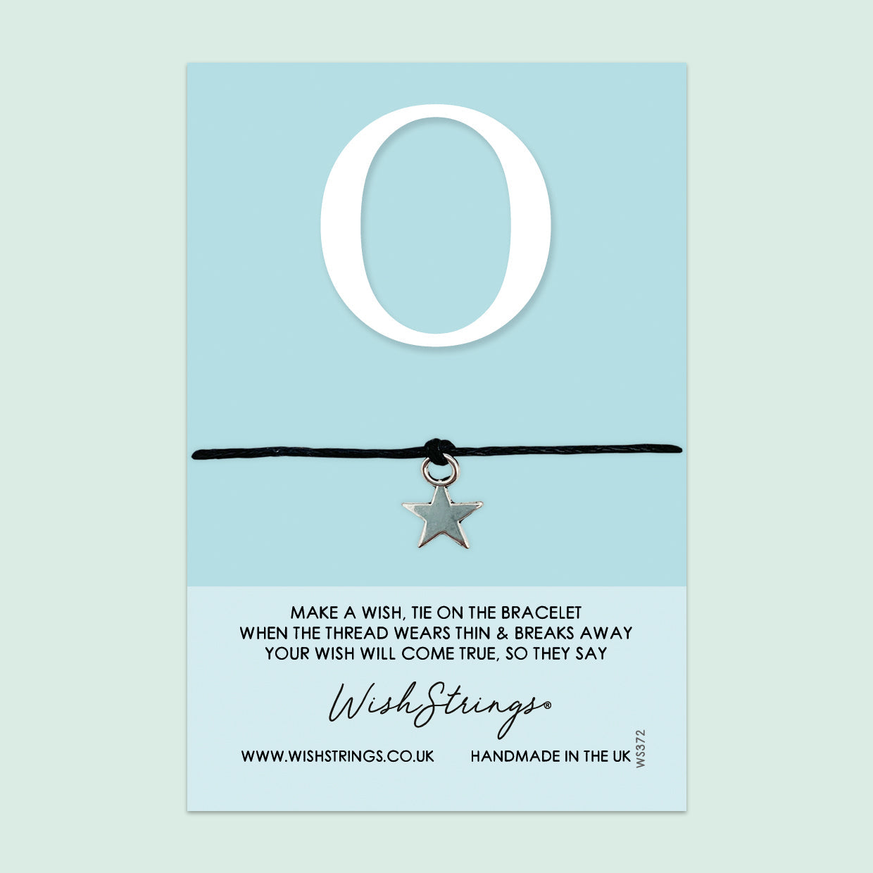 WishStrings ‘Alphabet, Letter O’ Wish Bracelet | Thoughtful Personalized Gift | Meaningful Keepsake for Initials & Special Connections