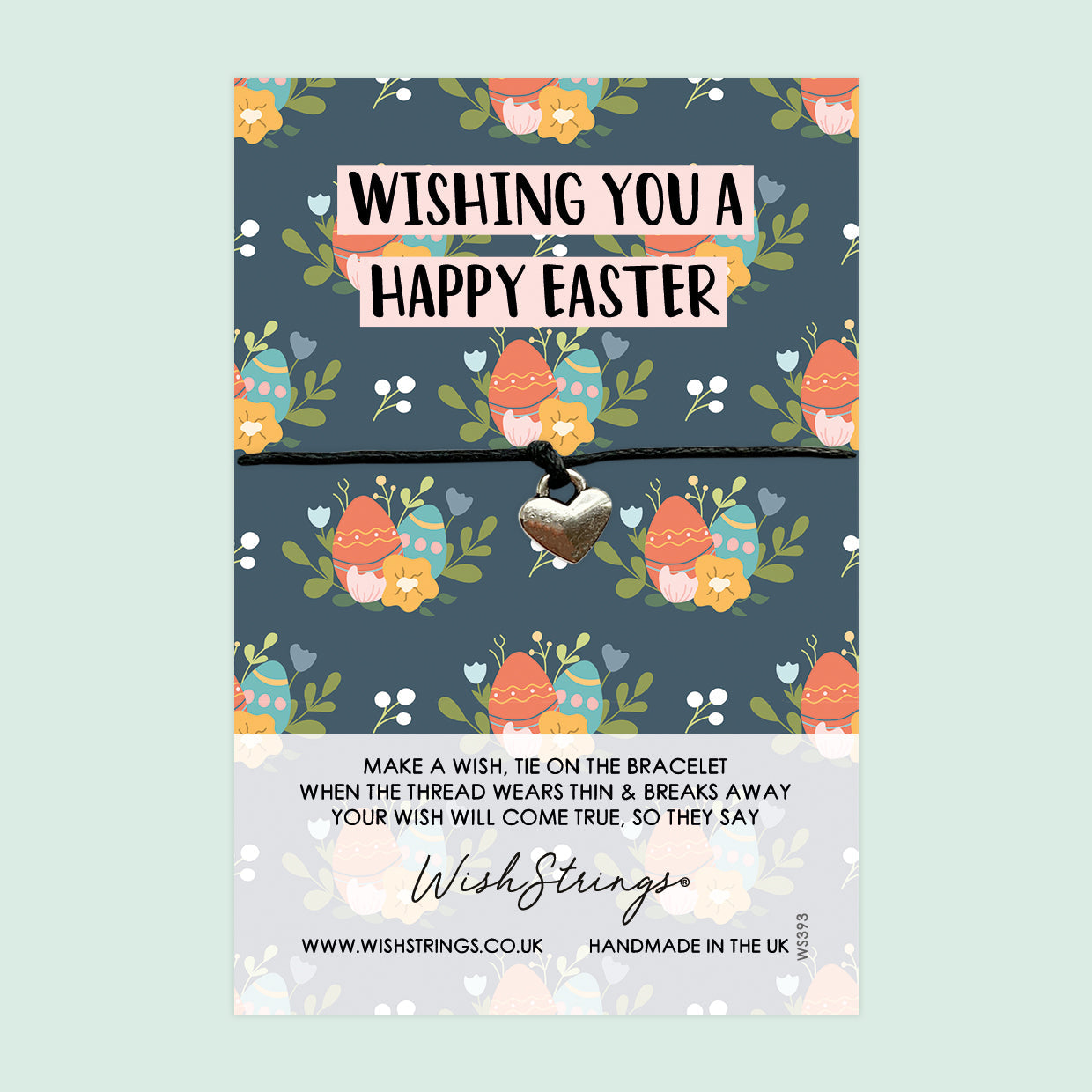 WishStrings ‘Wishing You a Happy Easter’ Wish Bracelet | Thoughtful Easter Gift | Meaningful Keepsake for Easter Celebrations