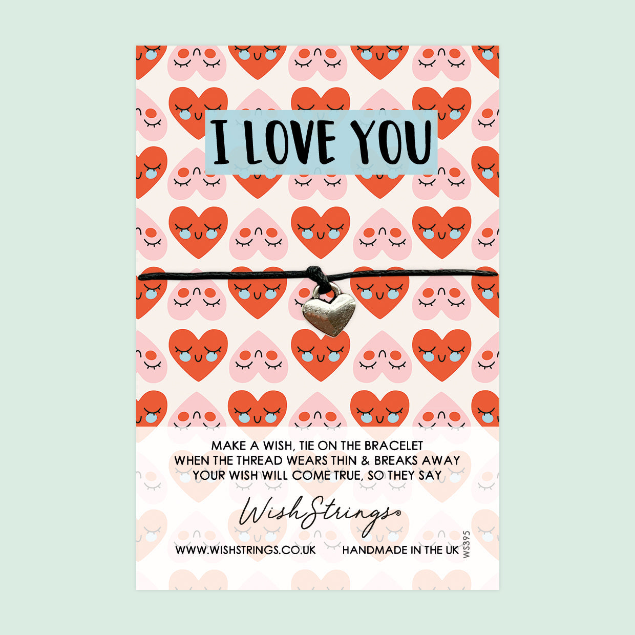 WishStrings ‘I Love You’ Wish Bracelet | Thoughtful Gift for Loved Ones | Meaningful Keepsake to Show Love & Affection