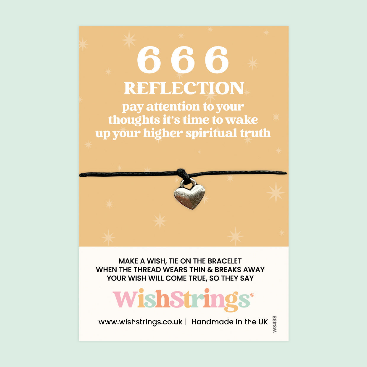 WishStrings ‘666’ Angel Number Wish Bracelet | Embrace Higher Spiritual Truth | Meaningful Gift for Growth & Inner Wisdom