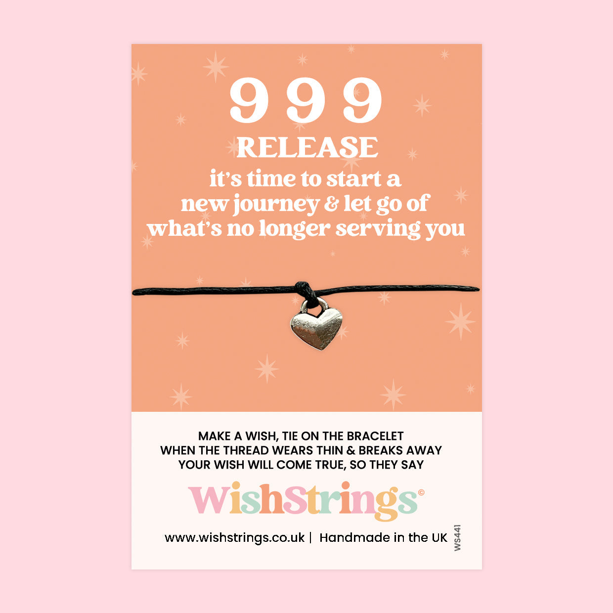 WishStrings ‘999’ Angel Number Wish Bracelet | Embrace New Beginnings | Meaningful Gift for Starting a New Journey