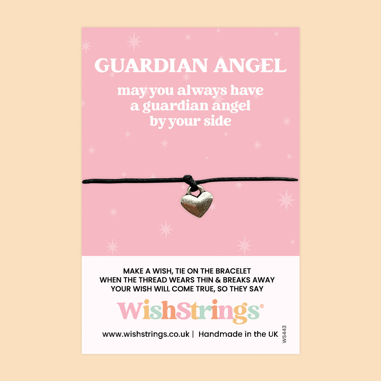 WishStrings ‘Guardian Angel’ Wish Bracelet | Thoughtful Gift for Support | Meaningful Keepsake for Comfort & Protection