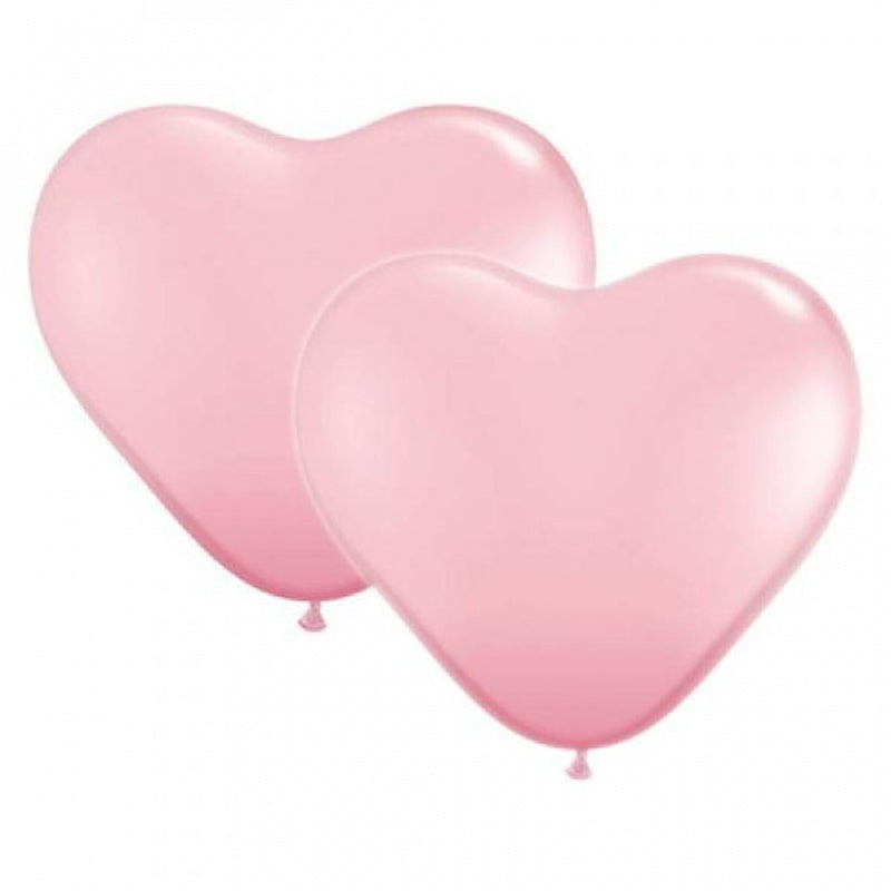 Heart Shaped Balloons, Pack of 10, Various Colours