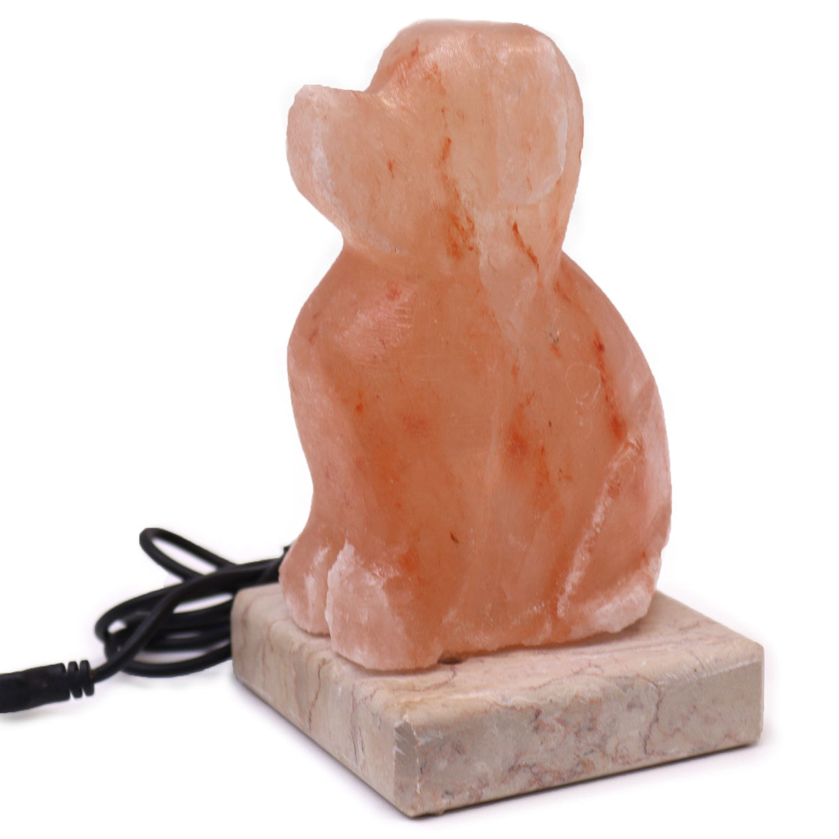 USB Dog Shaped Multicolour Himalayan Salt Lamp