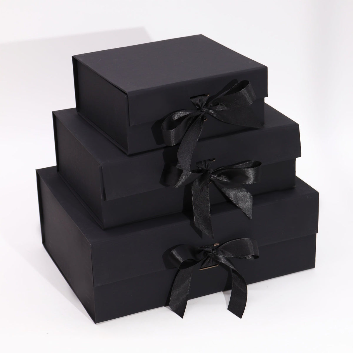 Flat Pack Gift Box - Large (28.2x20.2x9.2cm) - Black