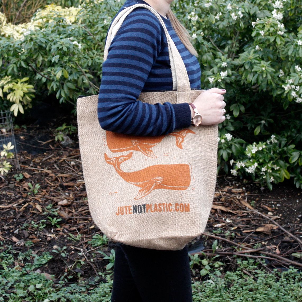 Two Whales Shopping Tote