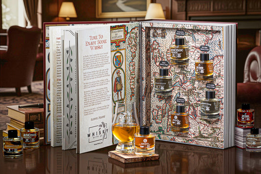 Whisky Gift Set - The Book of Scotch Whisky – Whisky Tasting Gift Set with 5 Single Malt Miniatures