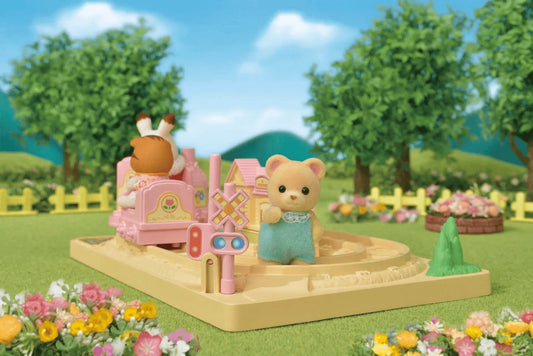 Sylvanian Families Baby Choo-Choo Train Toy Playset for Ages 3 and Up