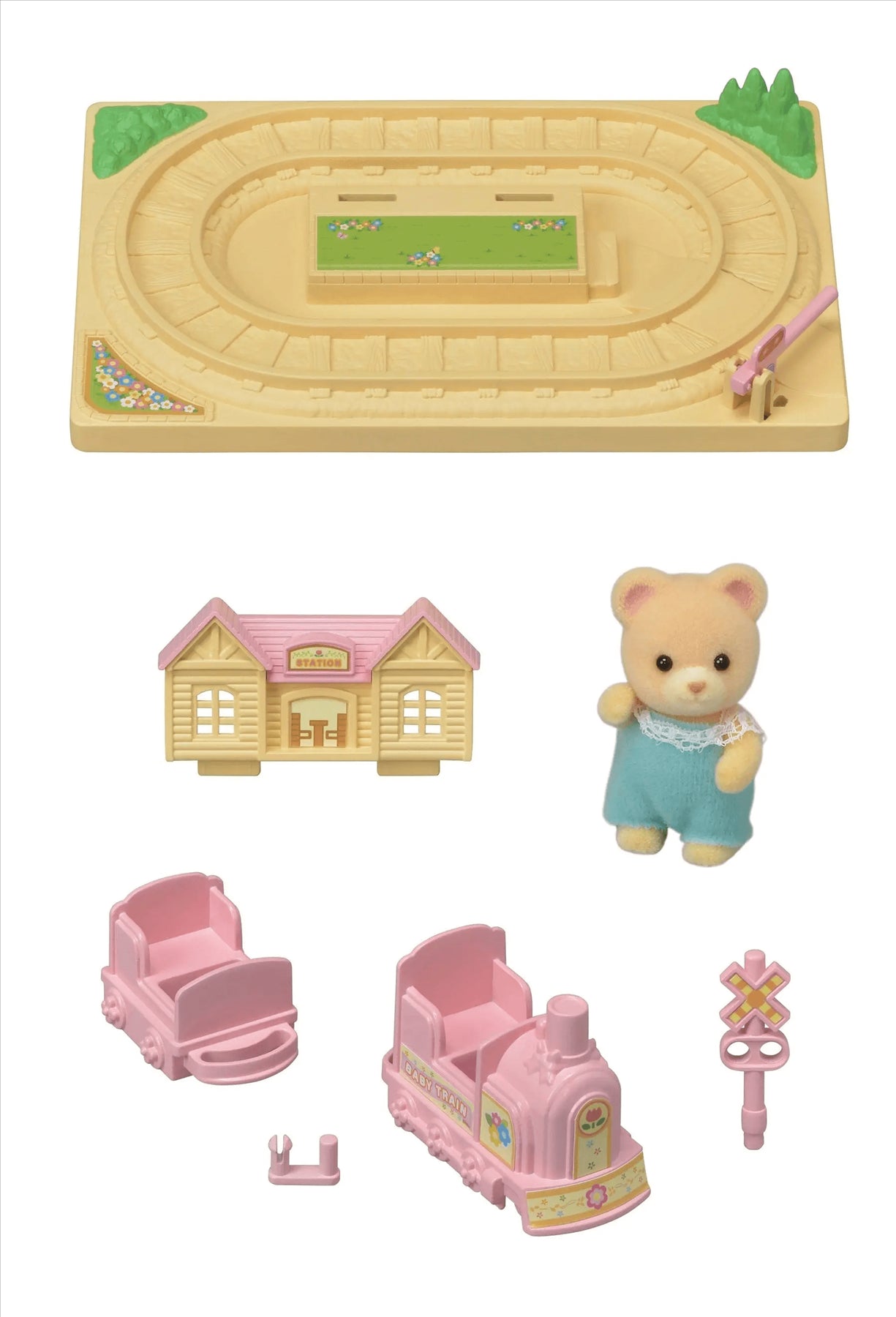 Sylvanian Families Baby Choo-Choo Train Toy Playset for Ages 3 and Up