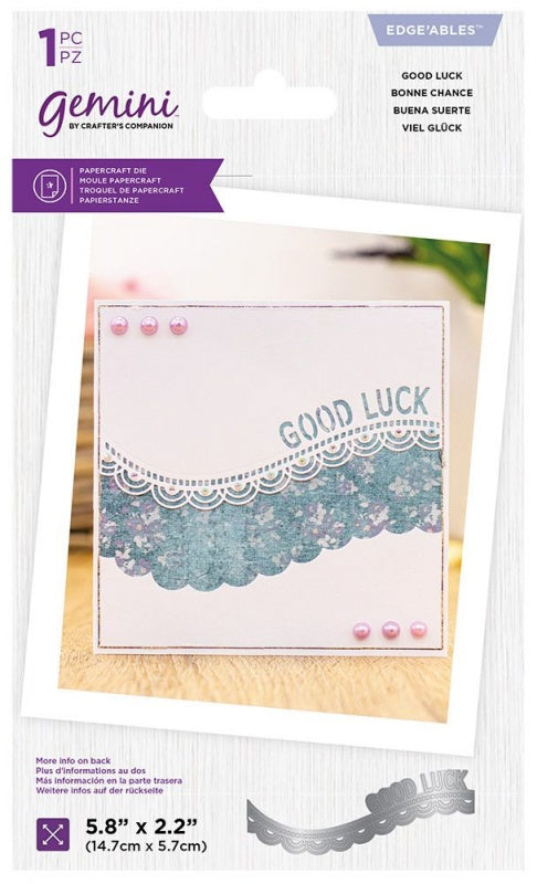 Gemini Edgeables Metal Die ~ Good Luck