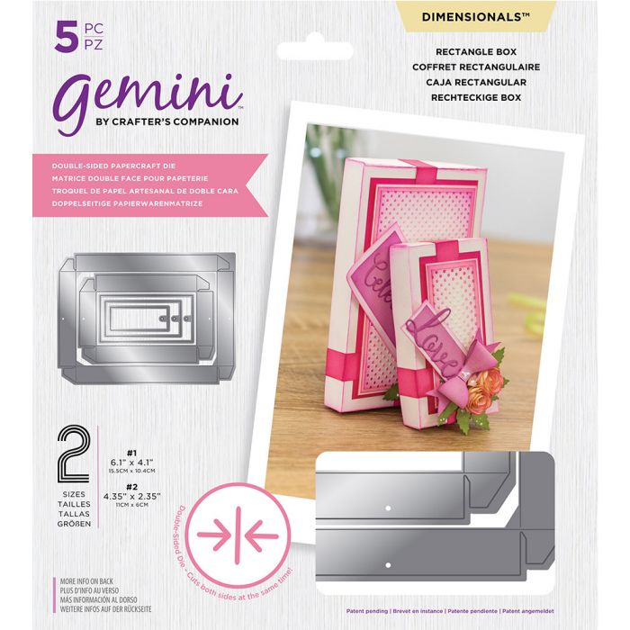 Gemini Dimensionals Double-Sided Die ~ Box Dies