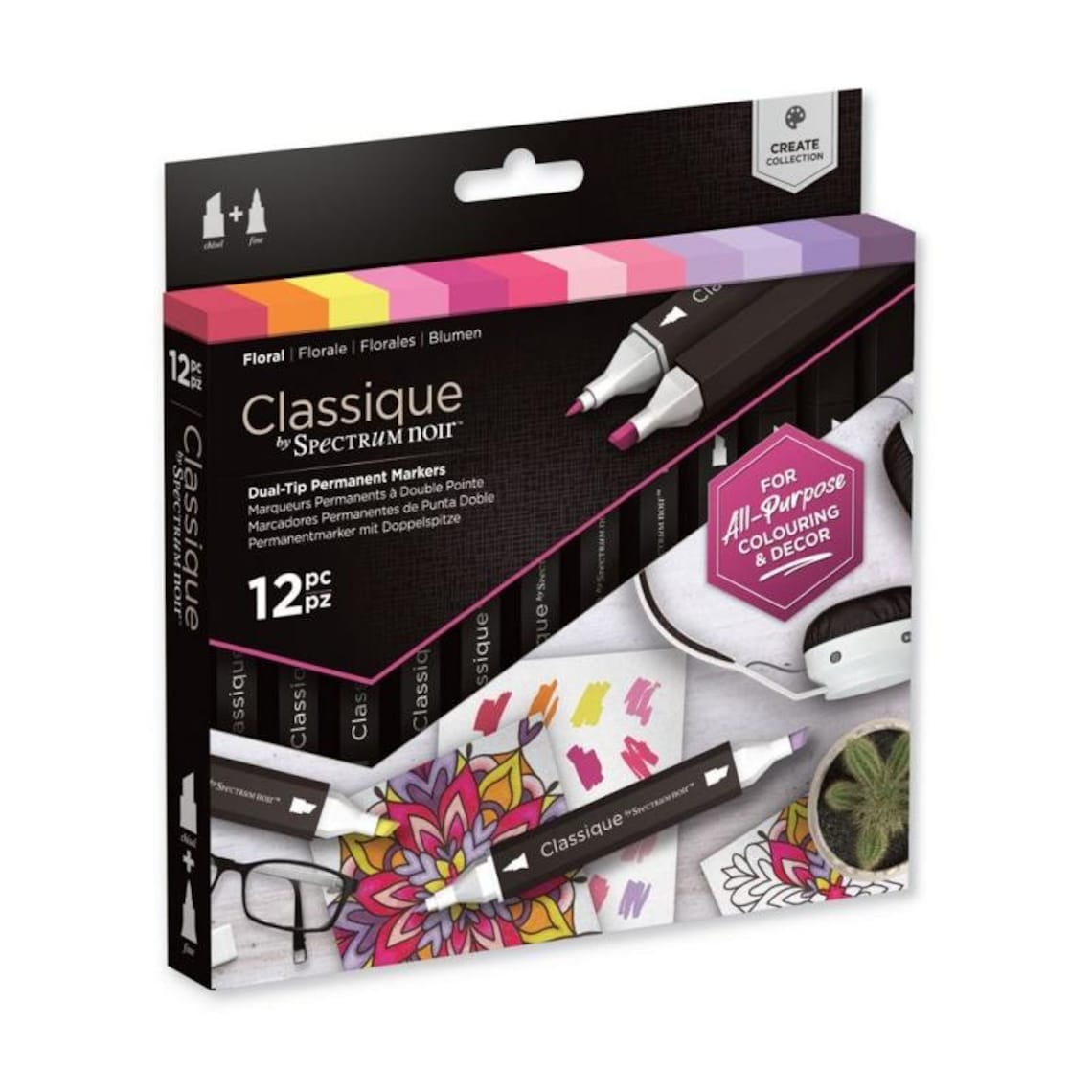 Spectrum Noir Classique Marker Pens (12PC) - Floral