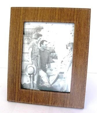 Personalised PU Leather Photo Frame ~ 6" X 8"