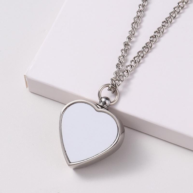 Personalised Heart Shaped Silver Memorial Photo Locket & Chain