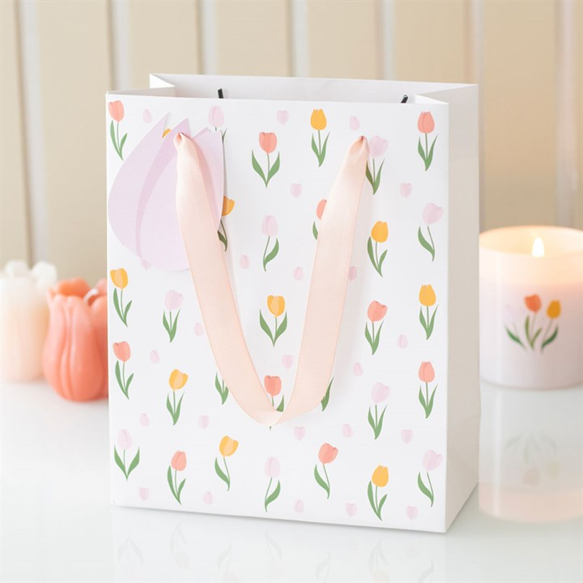 Tulip Print Gift Bag