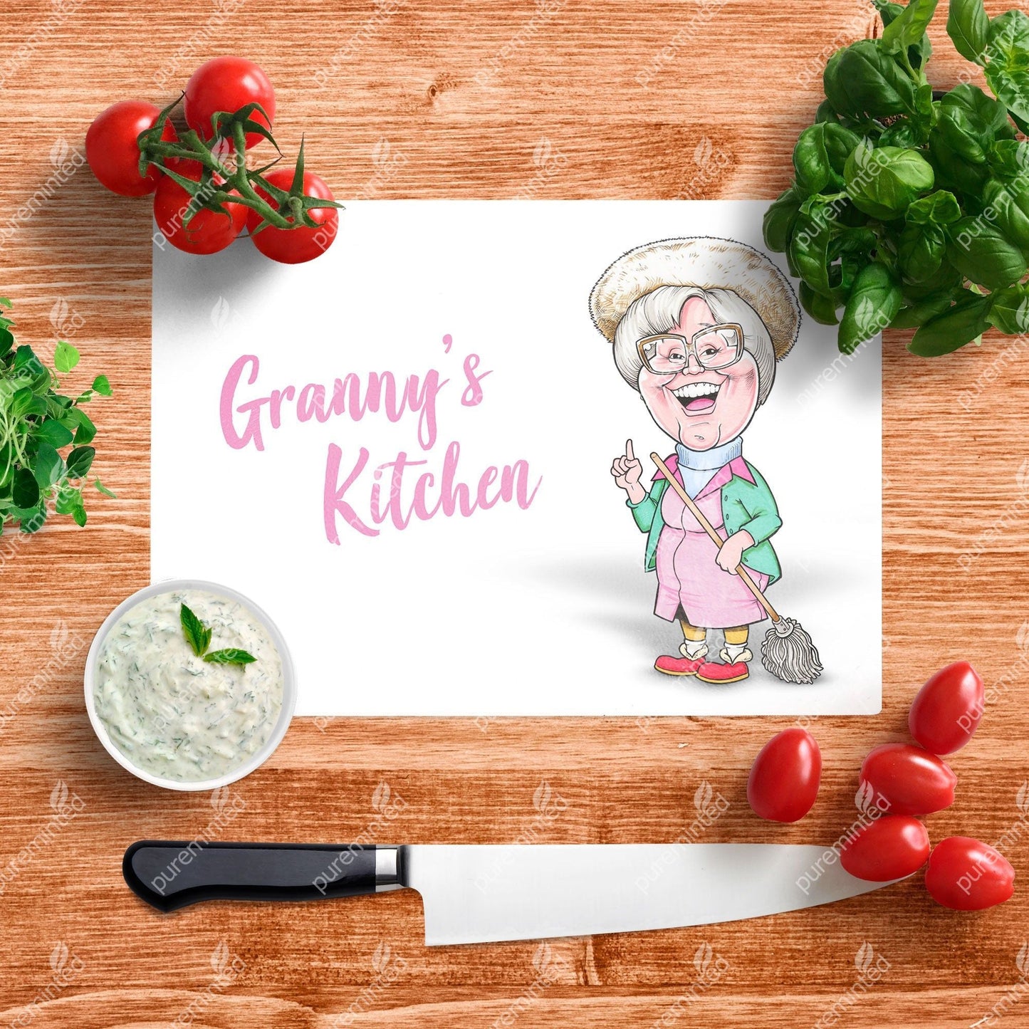 Granny's Kitchen Glass Chopping Board