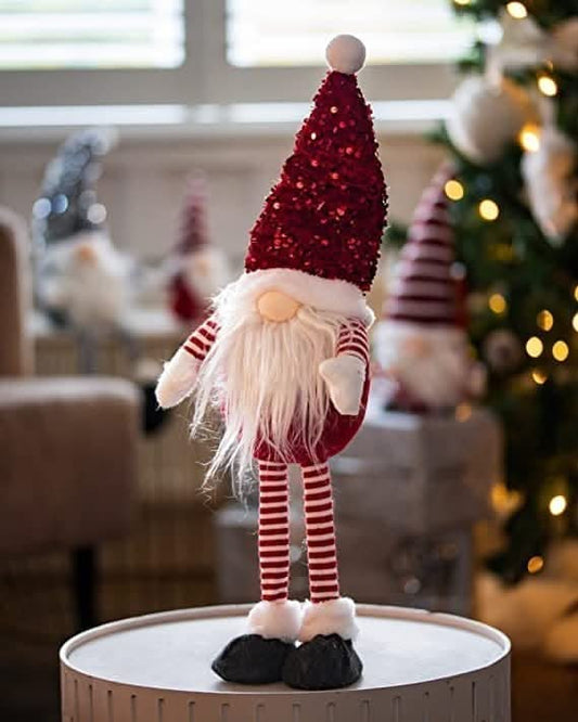 Christmas Glam Gonk Sparkle - Red Standing