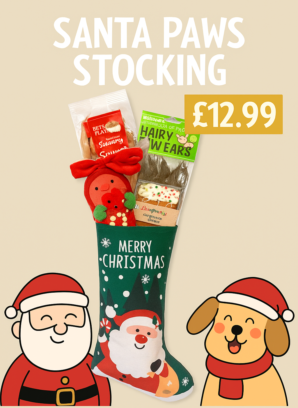 Santa Paws Stocking