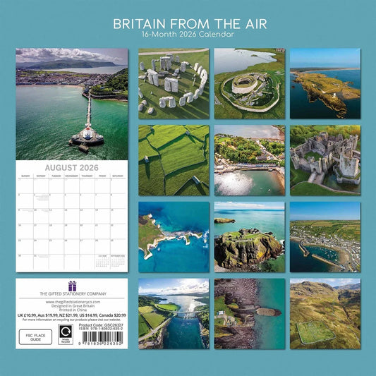 Britain From The Air Calendar 2026 - Regional - Month To View