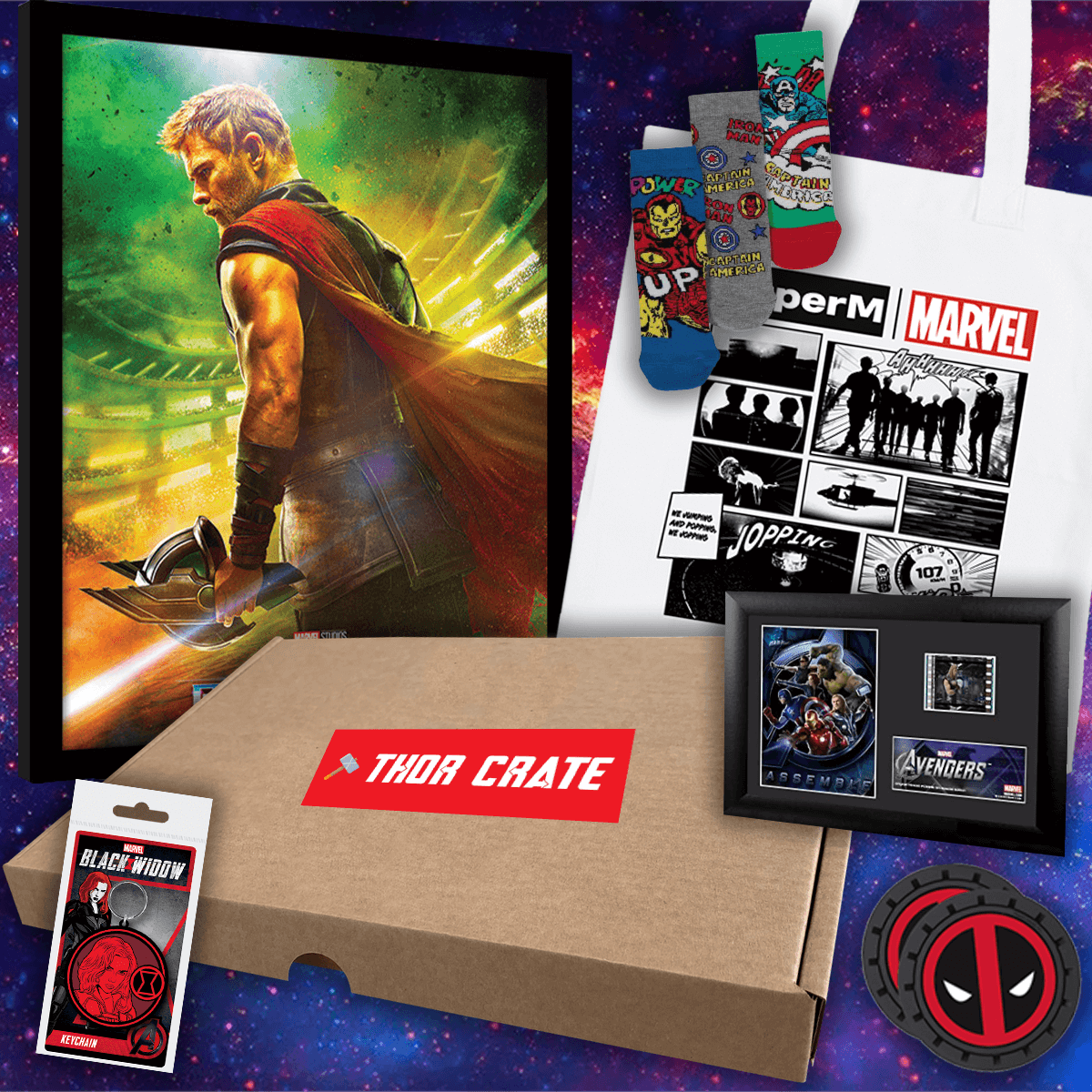 Marvel Gift Box: Figures, Artwork, Accessories & More!