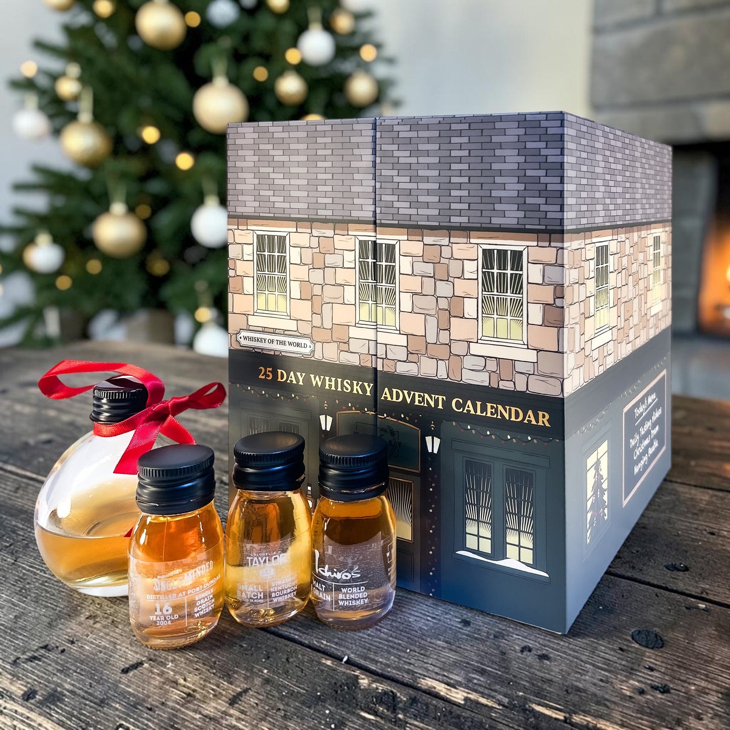 25 Day Whiskey Advent Calendar. Whisky From Round the World. Scotch | Japanese | USA | World Whisky. Glass Bauble & Online Tasting Videos