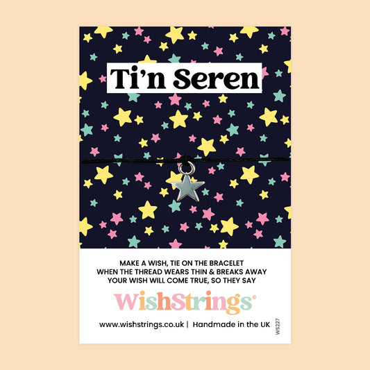 WishStrings ‘Ti’n Seren’ Wish Bracelet | Welsh Gift, You’re a Star | Thoughtful Keepsake for Love & Appreciation