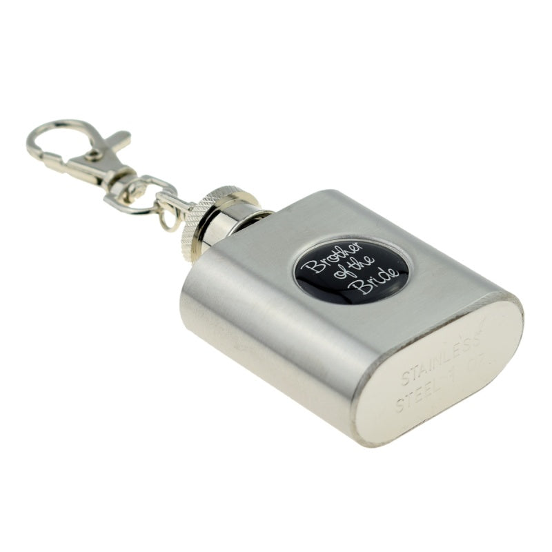 Mens 'Wedding Roles' Keyring Hip Flasks