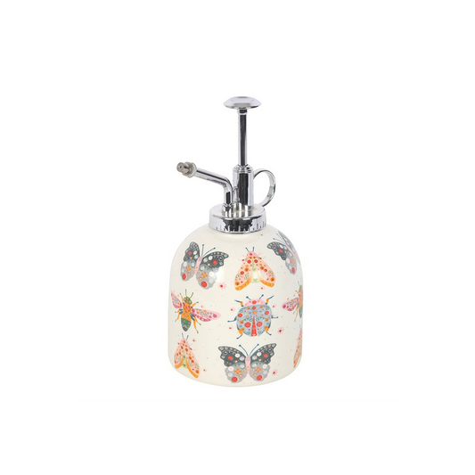 Floral Bug Print Ceramic Plant Mister