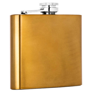 Auden 5oz Gold Finish Stainless Steel Hip Flask