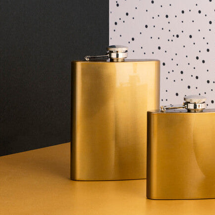 Auden 8Oz Gold Finish Hip Flask