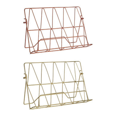 Vertex Gold Finish Cookbook Stand
