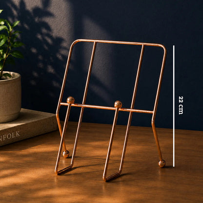 Reyna Cookbook Stand With Copper Finish