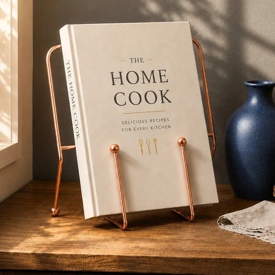 Reyna Cookbook Stand With Copper Finish