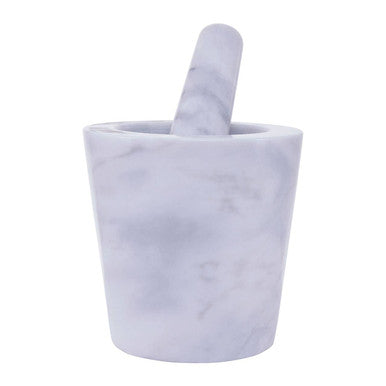 Salerno 250Ml Grey Marble Mortar And Pestle