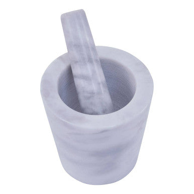 Salerno 250Ml Grey Marble Mortar And Pestle