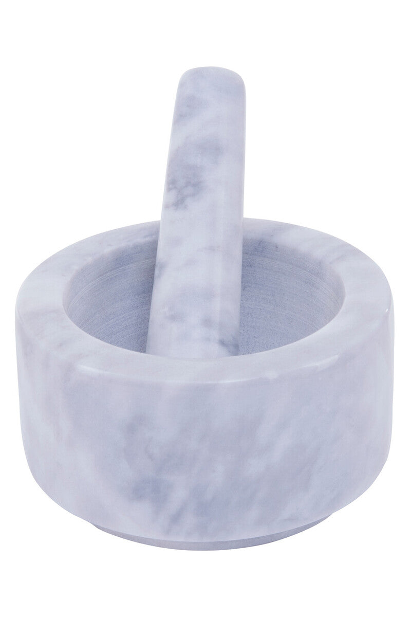 Salerno 250Ml Grey Marble Mortar And Pestle